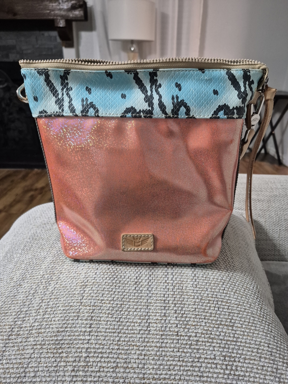 Viva Consuela- Iridescent Coral Bag